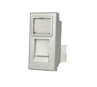 Presa Dati Lan UTP RJ45 CAT6 con coperchio Compatibile con Bticino Axolute
