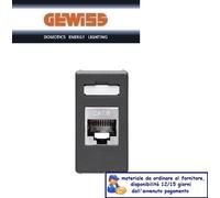 PRESA DATI RJ45 6 FTP TOOLLESS GEWISS SYSTEM BLACK GW21686
