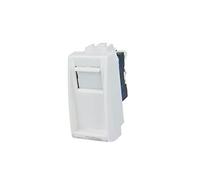 Presa Dati RJ45 CAT6 LAN Con Coperchio, Compatibile Con Bticino Living Light (Bianco)