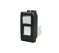 Presa Dati RJ45 CAT6 LAN Con Coperchio, Compatibile Con Bticino Living Light (Nero)