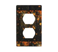 Presa decorativa da parete piastra HHGFASD Falling Leaves in The Rain Pattern Decorazione per la casa flessibile ed elastica per cucina soggiorno camera da letto