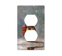 Presa decorativa piastra da parete VVXBHGR The Little Bear Traveling Around The World Stampe decorazione per la casa flessibile ed elastica per cucina soggiorno camera da letto