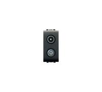 PRESA DEMIX DIRETTA TV SAT SERIE ELETTROCANALI LIFE COLORE NERO 1 MODULO