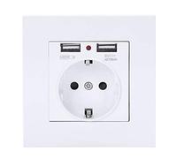 Presa Di Alimentazione A Parete Per Pannello Del PC Spina Standard 16AUE A Terra Con Porta Caricatore A Doppia USB 2100Ma Per Mobile