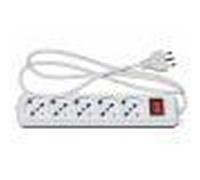 Presa di alimentazione elettrica multipla 5 porte con corpo in ABS con protezione contro i sovraccarichi di corrente.Con interr NEW