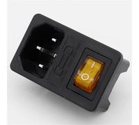 Presa di alimentazione IEC 320 C14 con fusibile, interruttore CA, 5 pezzi(1)