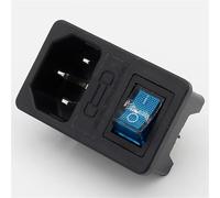 Presa di alimentazione IEC 320 C14 con fusibile, interruttore CA, 5 pezzi(3)