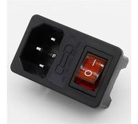 Presa di alimentazione IEC 320 C14 con fusibile, interruttore CA, 5 pezzi(8)