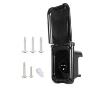 Presa di alimentazione impermeabile 16A RV con indicatore luminoso per lo stato di carica e design a doppio fissaggio che fornisce stabilità e pilastri in rame conduttivo migliorati (nero)