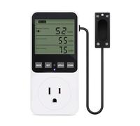 Presa di controllo digitale della temperatura e 'umidità AC110-230V Termostato Riscaldamento Raffreddamento Regolatore Presa di controllo intelligente 'umidità(US Plug)