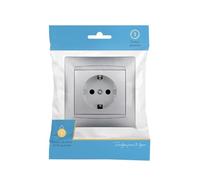 Presa di corrente 16 A, 250 V, colore argento, ideale per uso domestico e industriale. Alta durata e facile installazione. *