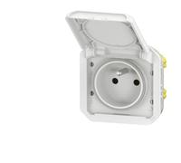 presa di corrente - 2p+t - bianco - componibile - legrand plexo 069621l