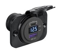 Presa di corrente con doppia USB + voltmetro - 1 PZ Osculati - 14.516.30