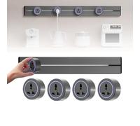 Presa Di Corrente Da Binario Da 8000W, Binario Da 40/50/60/75/100cm E Adattatore Multifunzionale A Tre Fori, Multipresa Da Parete, Prolunga Per Presa Rimovibile, Per Cucina E Ufficio(75CM)