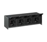 Presa a parete STEDDA IP44 in acciaio inox - Presa a parete resistente alle