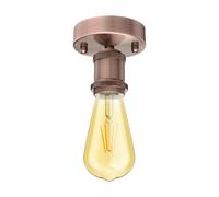 Presa di corrente E27 vintage RETRA bronzo rotonda incl. lampada E27 vintage [EEK: E]