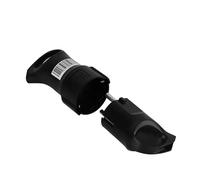 Presa di corrente femmina + spina maschio nera, 16 A 250 V ~, senza cavo