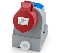 Presa di corrente fissa combinata 16A/4P + GS 230V,, N110/4