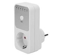Presa di Corrente Intelligente, Timer Bianco Interruttore Presa Timer 1-10 Ore, per Illuminazione Domestica Ventilatore Condizionatore d'aria Albero di Natale