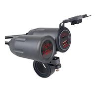 Presa di corrente rapida USB per auto, adattatore QC3.0, 12/24 V, impermeabile, per auto, moto, barca