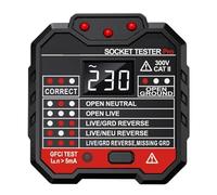 Presa Di Corrente Test Di Tensione Presa Di Corrente Rilevatore Terra Zero Linea Polarità Spina Controllo Fase Leggero E Portatile