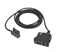 Presa di ingresso USB AUX con interruttore per BMW E39 E53 X5 Z4 E85 E86 X3 E83 per Mini Cooper, pannello di interfaccia a 4 pin, nero con cavo da 150 cm