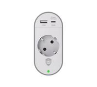 Presa di protezione da sovratensione GSchuko tipo F 540J con 2 porte USB-A/USB-C PD - Nouvo