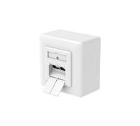 Presa di rete, CAT-6a, 10 Gbps, schermata, 2 porte, app. o incasso