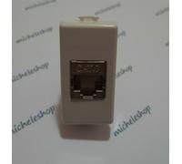 presa di rete dati rj45 cat6 cat6a cat7 cat8 compatibile bticino matix bianco