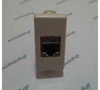 presa di rete dati rj45 cat6 cat6a cat7 cat8 compatibile bticino matix bianco