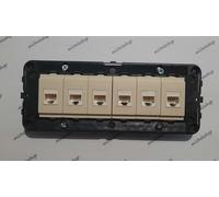 presa di rete dati rj45 cat6 vimar idea completa di supporto 6P e viti nero o bi