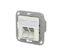 PRESA DI RETE METZ RJ45 EDAT Cat.6A LS 10 Gigabit, 2 Porte eth.