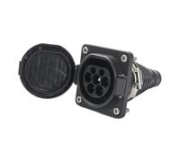Presa di ricarica EV EVSE tipo 2 maschio 63 A trifase 40 kW con cavo da 0,5 m for presa laterale del veicolo tipo 2 IEC 62196-2(16A 3P 11KW)