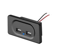 Presa di ricarica per auto Dual-USB da 4,8 A 12 V 24 V per motore