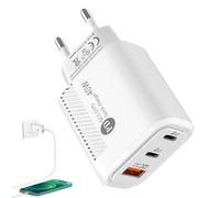 Presa di ricarica rapida | Testa del caricatore del telefono, caricatore da parete veloce | Testa di tipo c USB QC3.0 2PD 40W, testa di ricarica ignifuga per batteria esterna