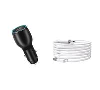 Presa di ricarica rapida USB 12 V 24 V PD65 W e QC3.0 Presa per Mavic3/Avata adattatore per auto USB nero impermeabile accendisigari