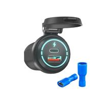 Presa di ricarica USB, PD Tipo C QC 3.0 Ricarica rapida, for barche, for golf, for carrelli, for la nautica, for veicoli(With terminals)