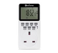 Presa digitale con timer 20 on/off programmabile interruttore timer 24 ore 7 giorni Programmi e conto alla rovescia Presa di temporizzazione a risparmio energetico (13A 3120W 220VAC)