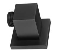 Presa Doccia Tubo Connettore Quadrato Strumenti Bagno Nero Ottone Connettore Del