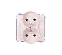 Presa doppia 16A IP20 con Simon Basic BMGZ2MZ.01/12