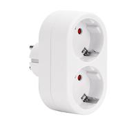 Presa Doppia Adattatore Schuko con Protezione Bambini Doppia Presa Tedesca