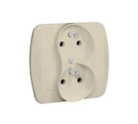 Presa doppia con/e funzione Simon Akord AGZ2CZ/12