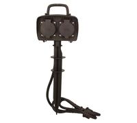 Presa doppia da giardino con/w punta IP44 con OR-AE-13138