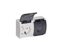 Presa doppia da incasso ermetica IP44 182-51