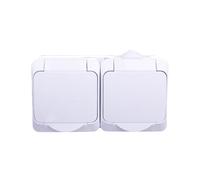 Presa doppia ermetica con/o sportello e Cedar Plus WDE000522