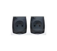 Presa doppia ermetica con/u IP44 da MADERA GNH-2NZP/00/d