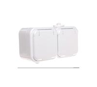 Presa doppia ermetica con/u IP44 DELFIN GNH-2DZ/00/w