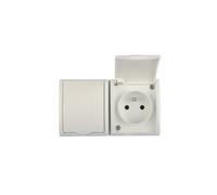Presa doppia ermetica con/u IP54 Simon Aquarius AQGZ1-2/11