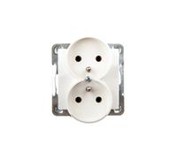 Presa doppia IMPRESSION con/e ecru GP-2YRZ/m/27