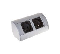 Presa doppia per mobili con/e 16A IP20 OR-AE-1303/G